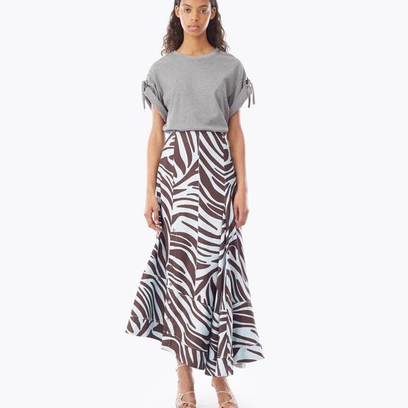 3.1 Phillip Lim Dresses & Skirts - 3.1 Phillip Lim Zebra Pleated Skirt with Snaps